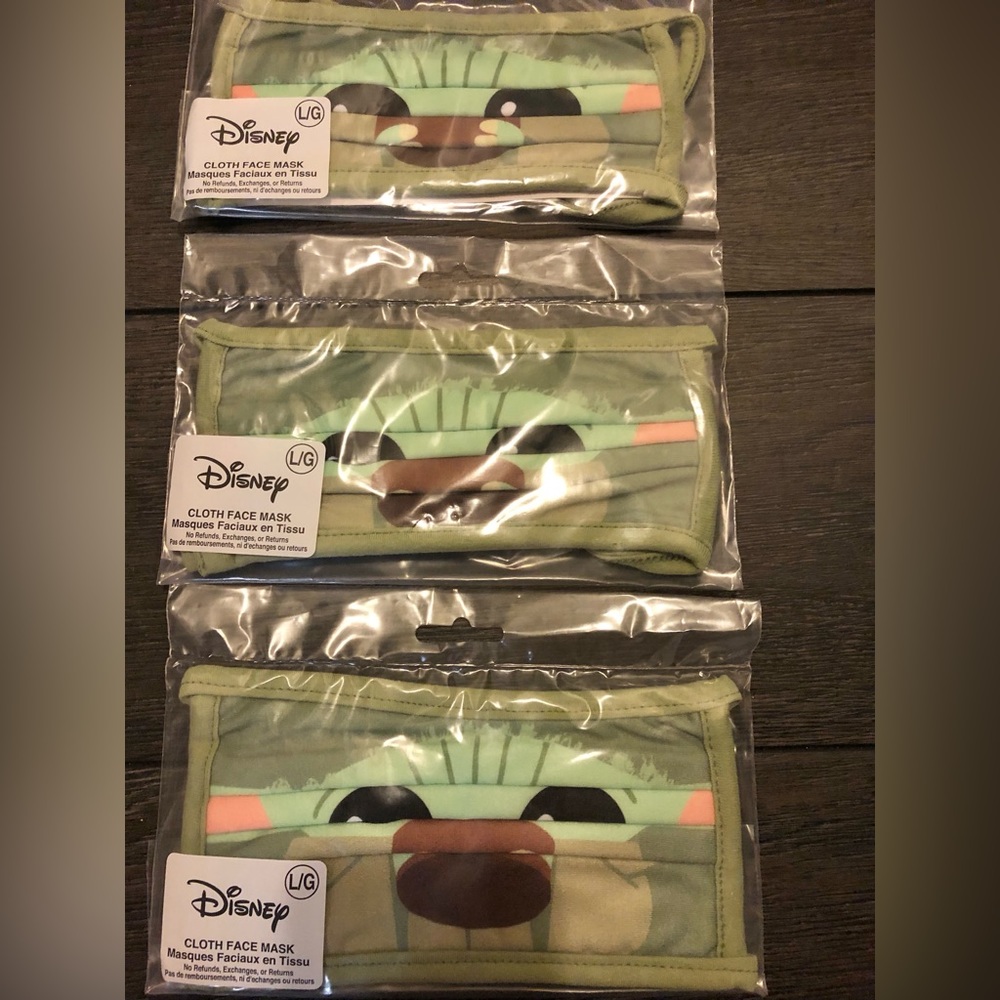 Disney Baby Yoda Kids Face Mask Bundle